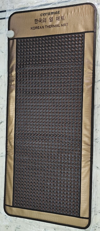 Cerabed Korean Tourmaline Infrared Heating Mat 1092 Stones Mattress.